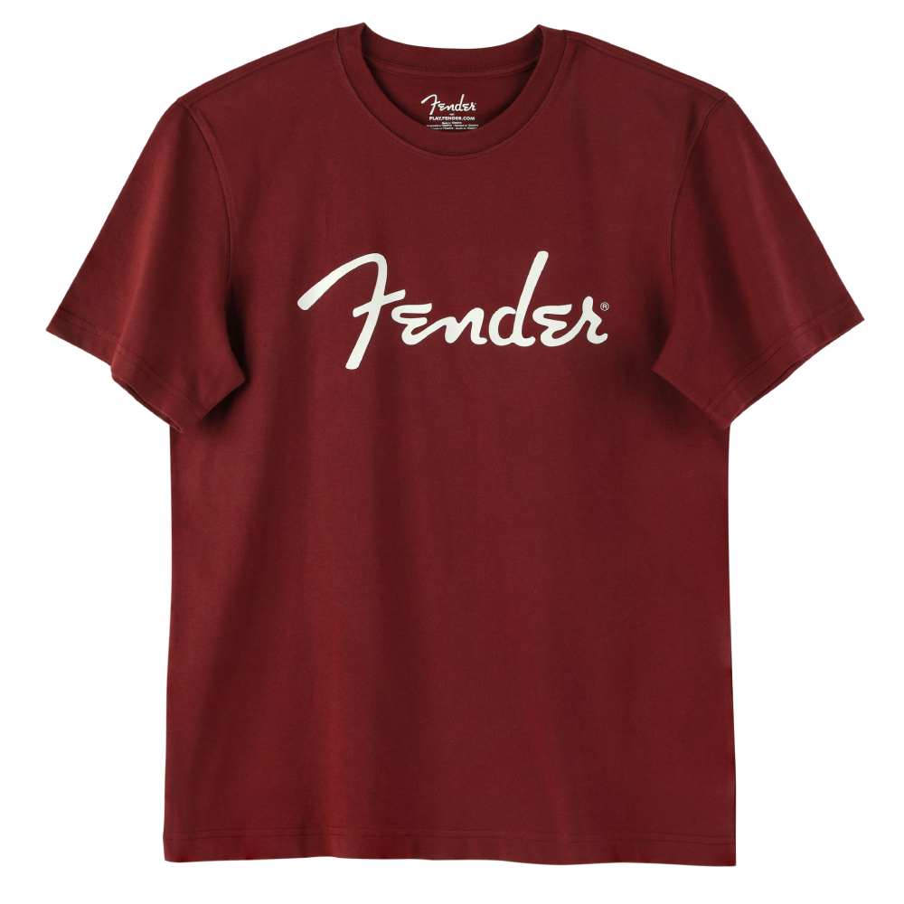 FENDER® Spaghetti Logo Bordo T-Shirt